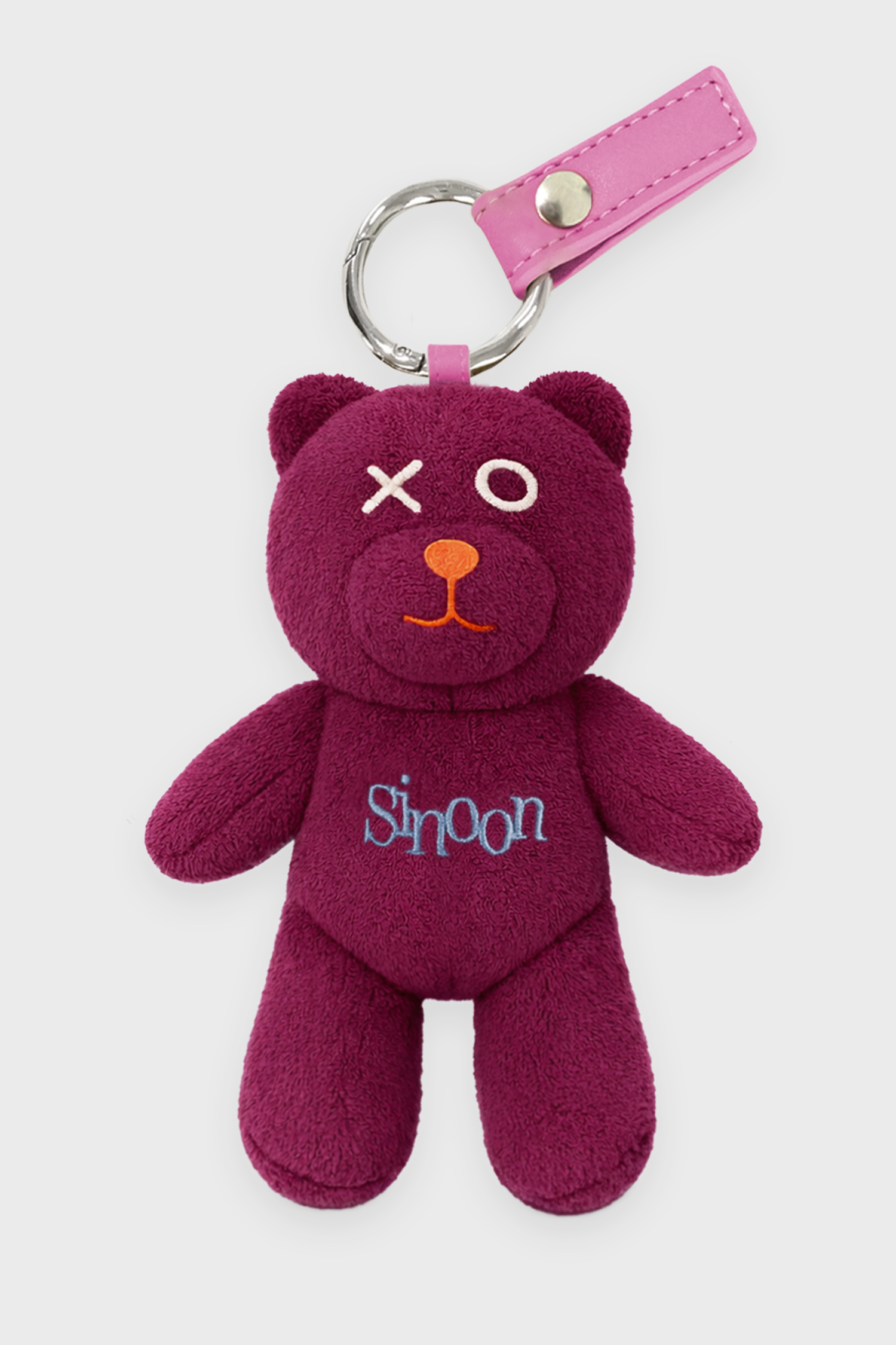 XOXO Nooni Bear Keyring (Burgundy)