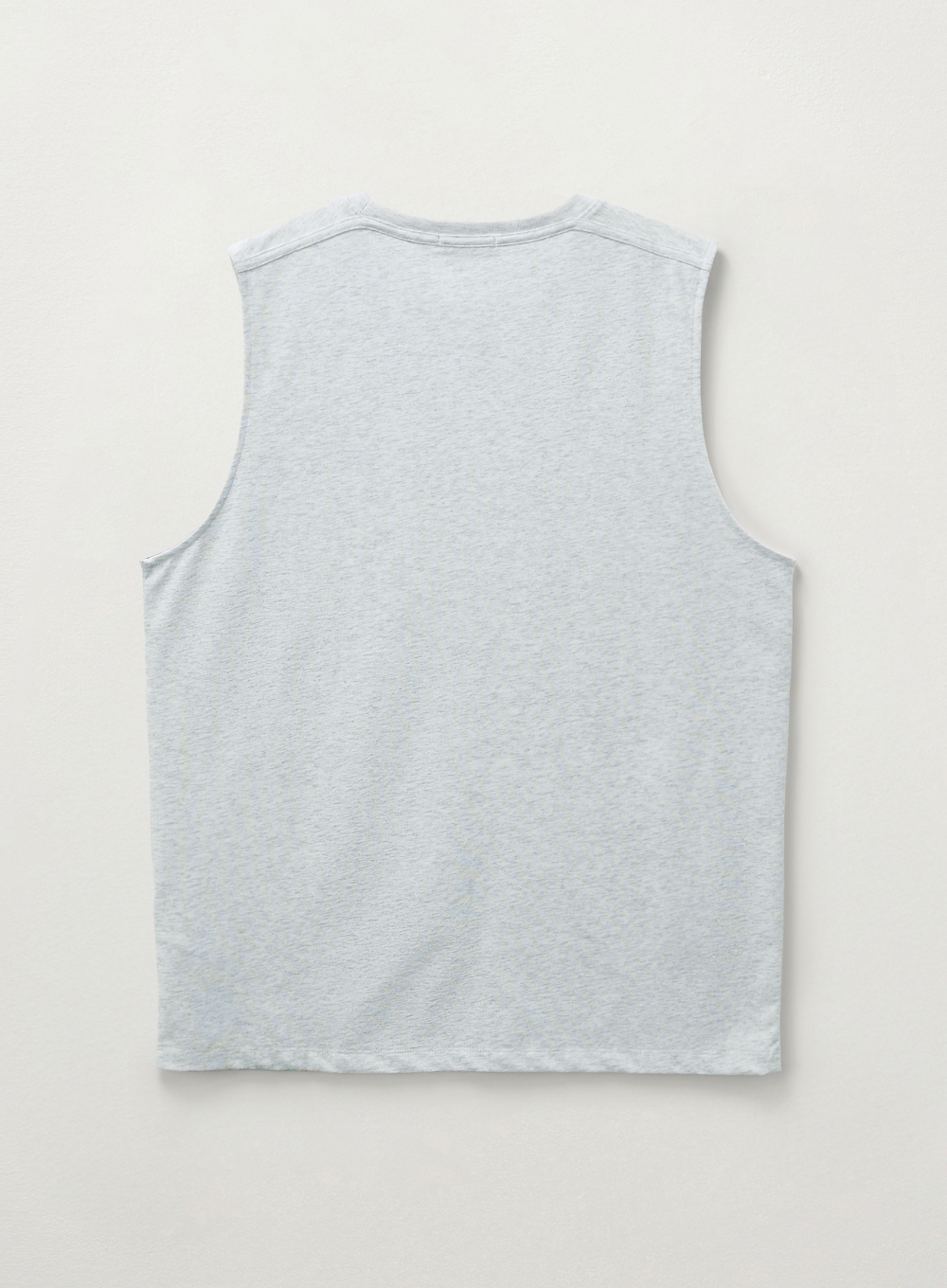 トップスその他 [SATUR]All Day Crew Neck Layered Sleeveless Top Melange Wh All Day Crew Neck Layered Sleeveless Top - Melange White