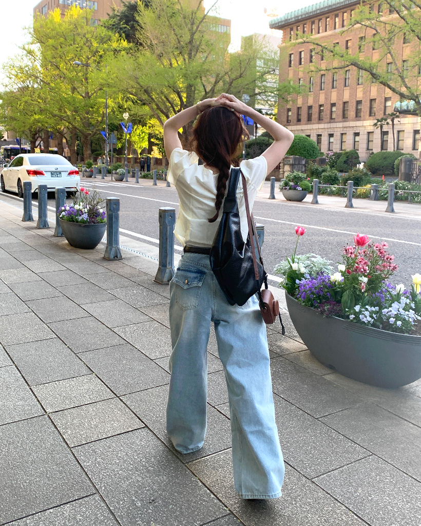 リアポケットワイドデニム | ファッション通販サイト NUGU