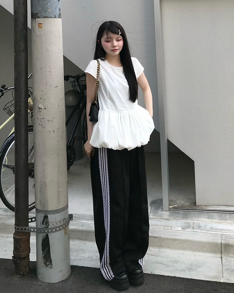 サイドレースワイドパンツ | ファッション通販サイト NUGU