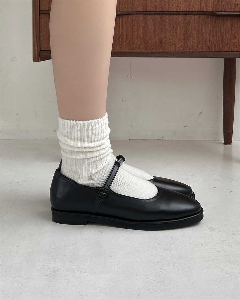 ラウンドトゥメリージェーンフラットシューズ | ファッション通販