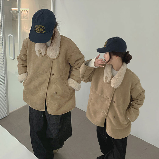 ハイネックファースエードムートンコート | ファッション通販サイト NUGU