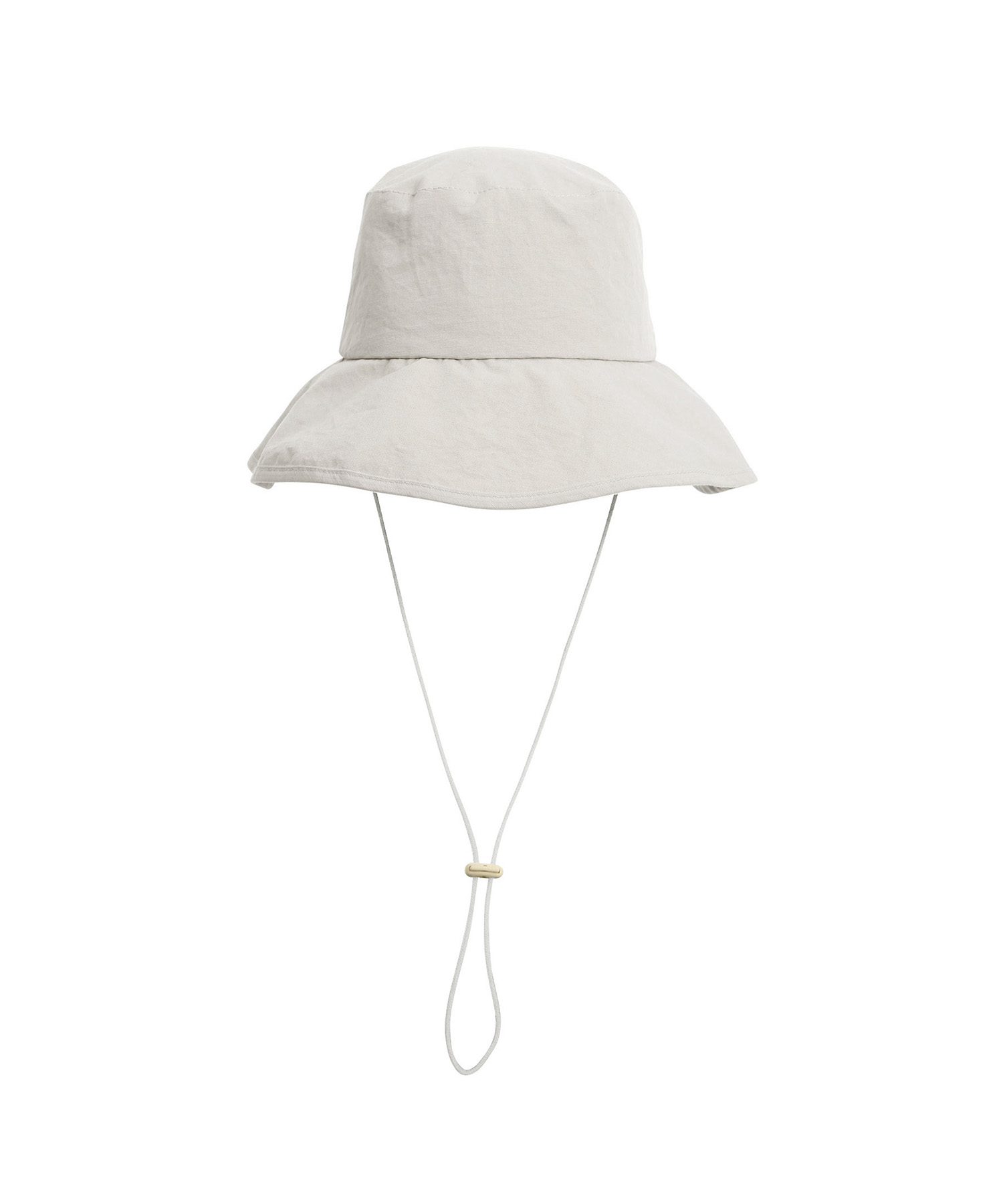 FOLD BUCKET / LINEN STRING / L GREY(オールシーｽﾞンﾊﾞケット