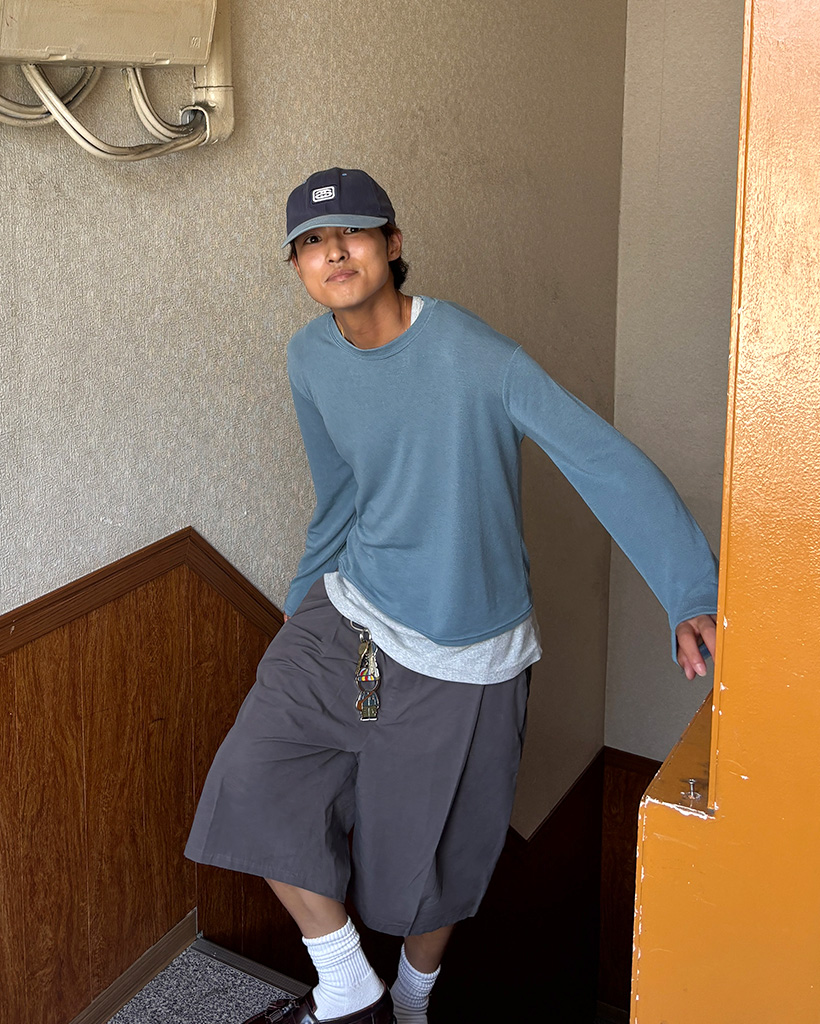 MEDM★ロゴ ユニセックス ケーキシリーズ 長袖Tシャツ/送料込 アストロキャット ペア｜長袖Tシャツ｜ユニセックス｜グラニフ