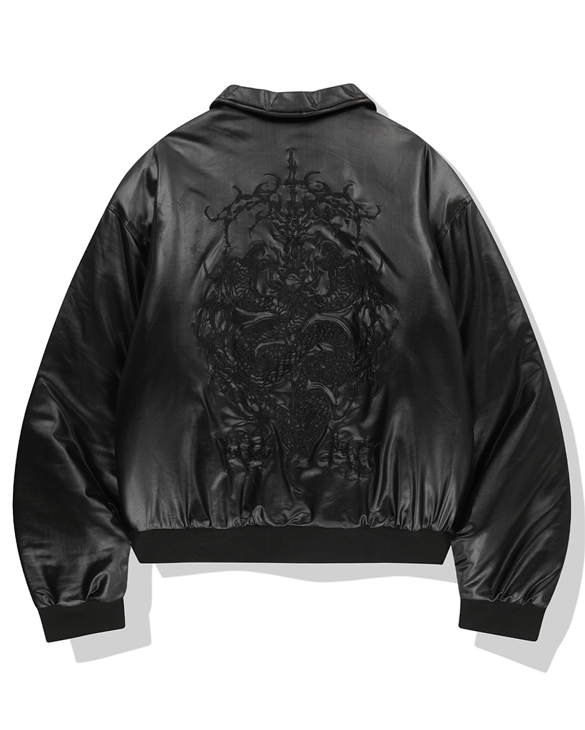 2 Crossed Viper Bomber Jacket - Black