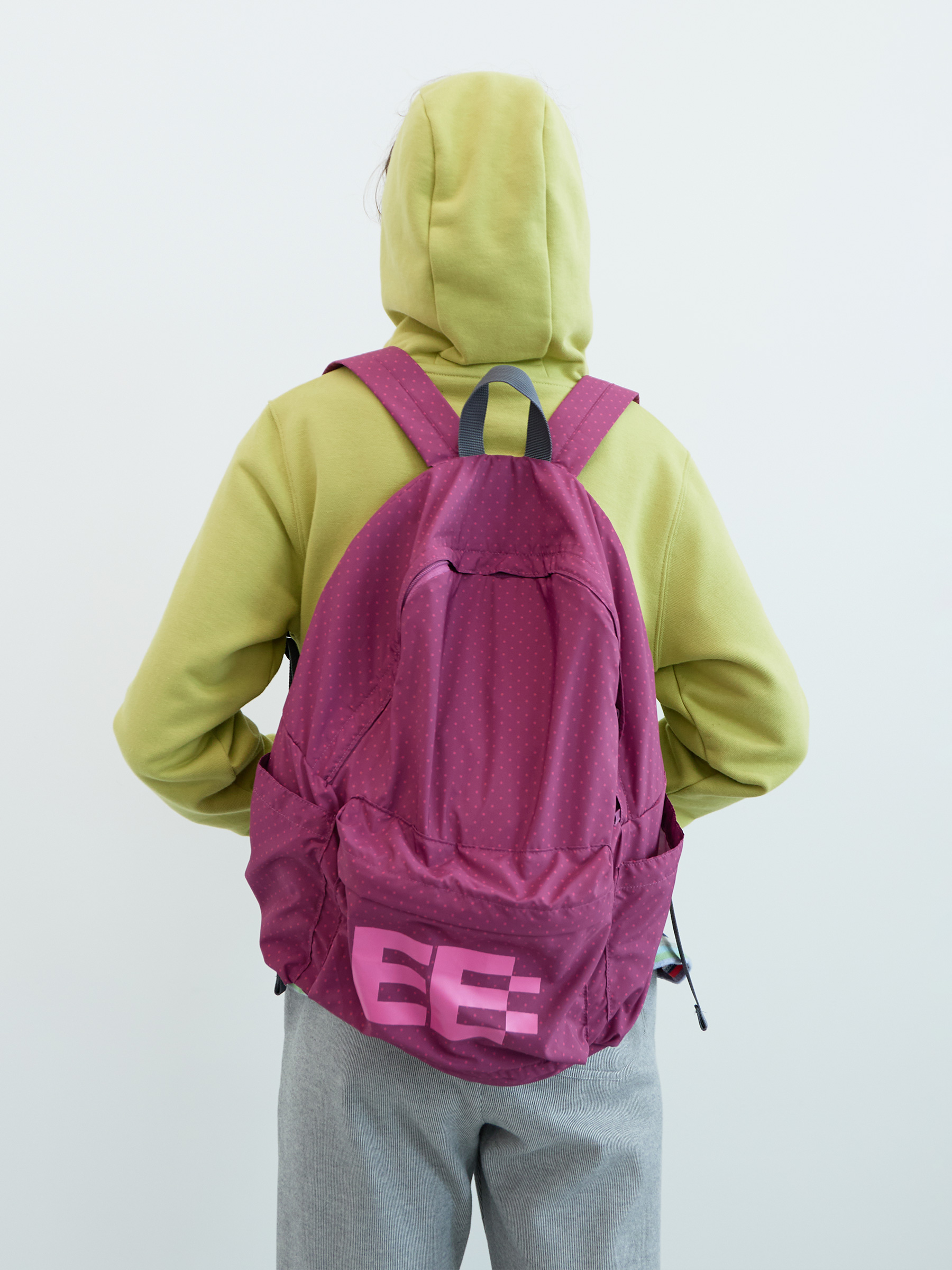 Dotted Basic Backpack (Pink)