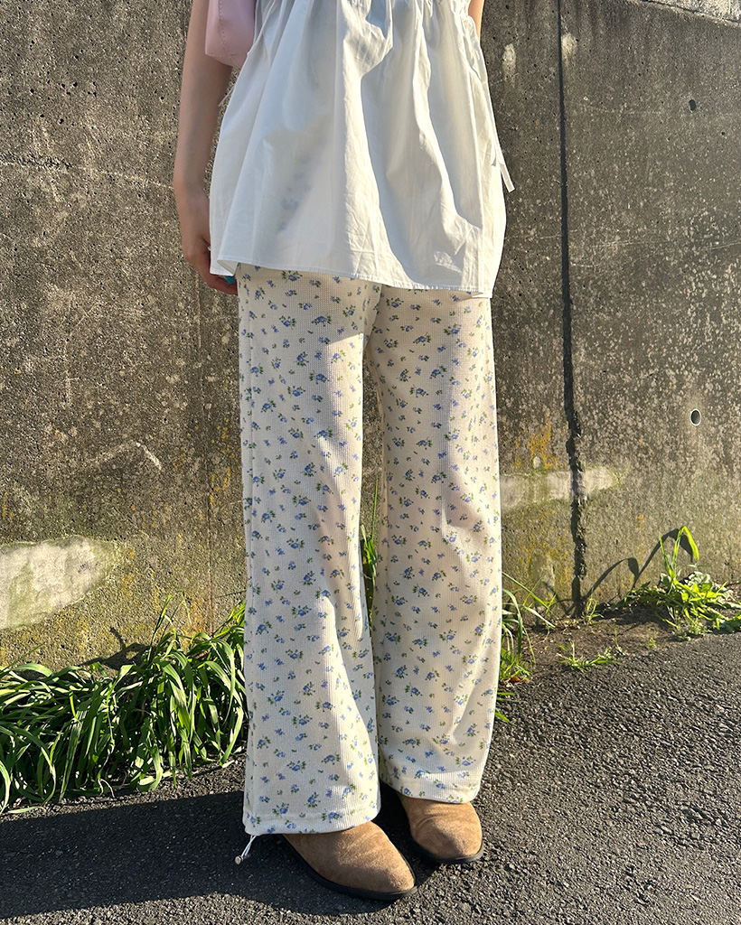 はなページです フラワーバンディングスウェットパンツ | ファッション通販