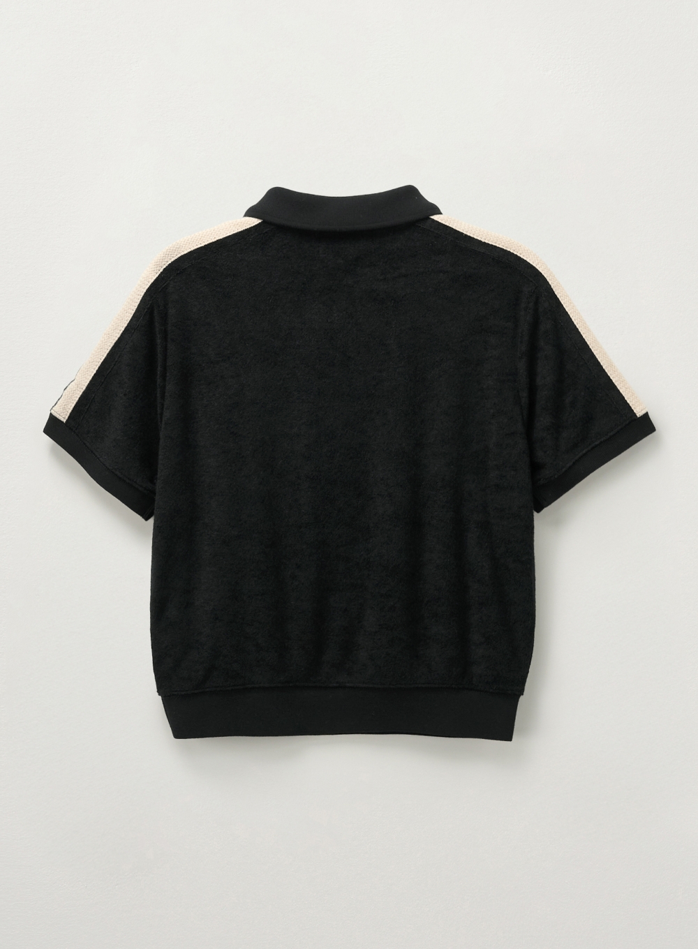 W) Lawton Terry Pique Polo T-Shirt - Black | ファッション