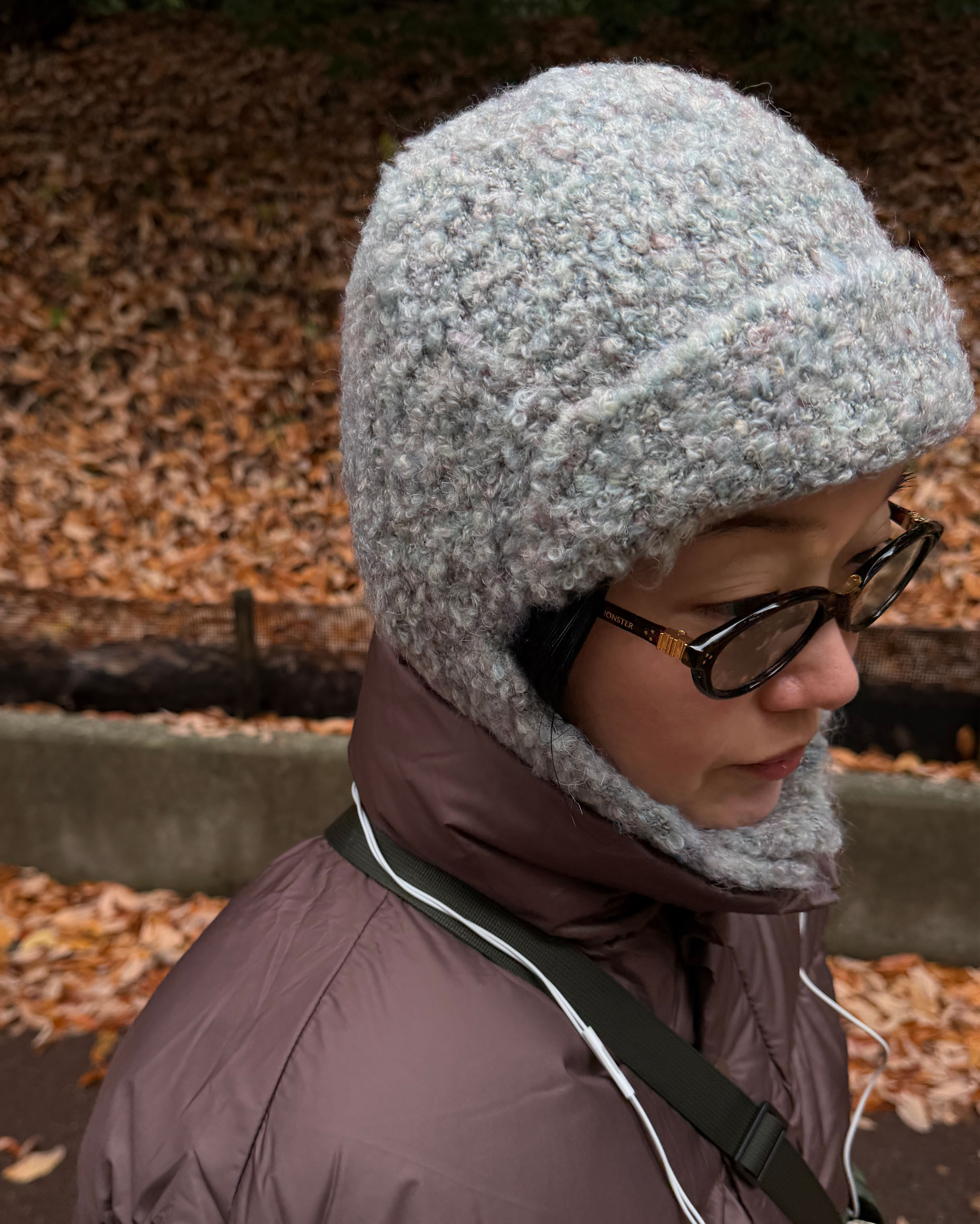 ボタン耳当て付きニット帽 | ファッション通販サイト NUGU