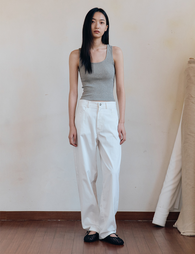 【購入特典】Essential Sleeveless Top (Melange Gray)