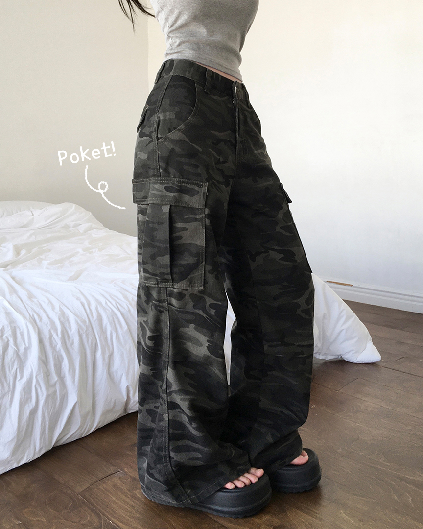 ミリタリータック入りカーゴパンツ | ファッション通販サイト NUGU
