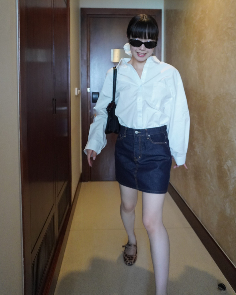 【新品未使用】sheller シェリエ　デニムミニスカート デニムスカート box pleated denim skirt. – shéller / シェリエ