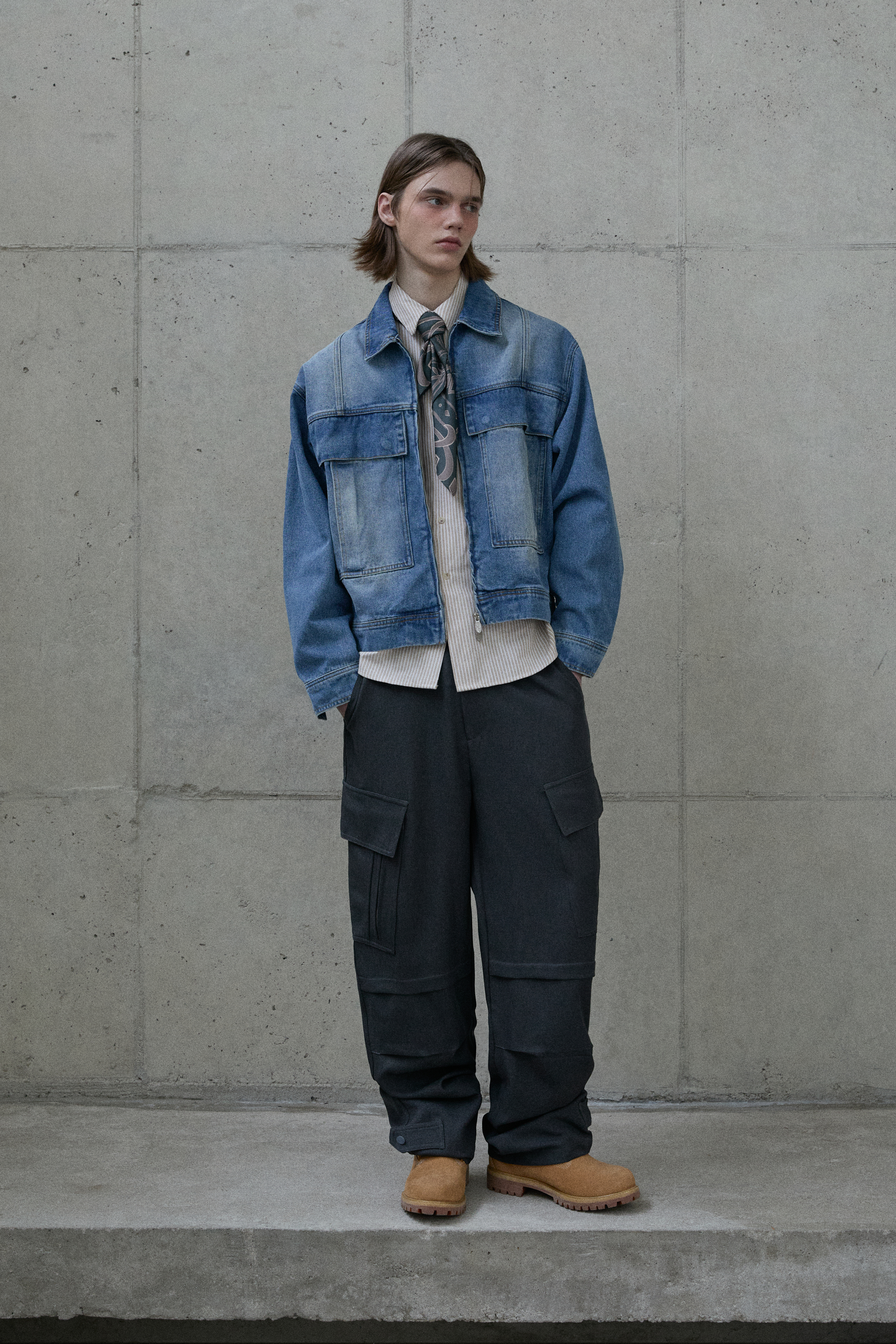 Oversized Max pocket Trucker jacket | ファッション通販サイト NUGU