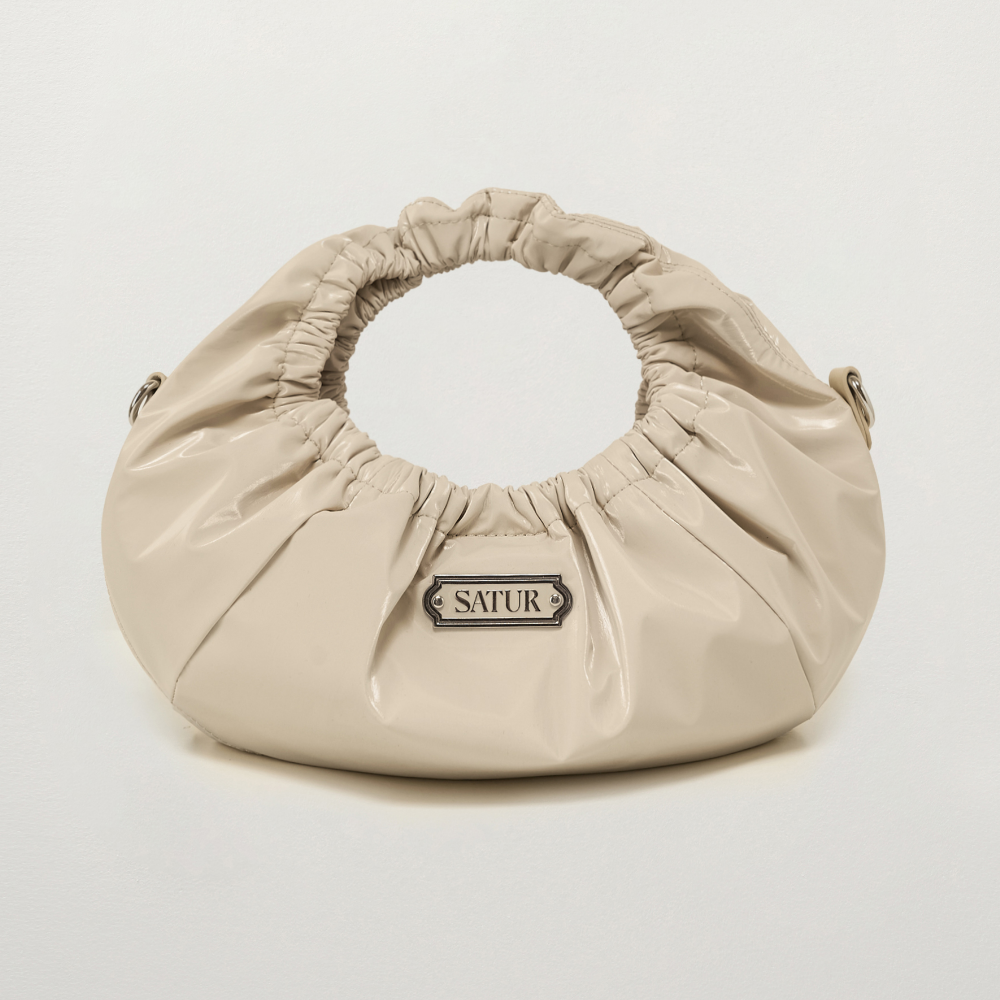 Scrunchie Mini Tote & Cross Bag - Silver | ファッション通販