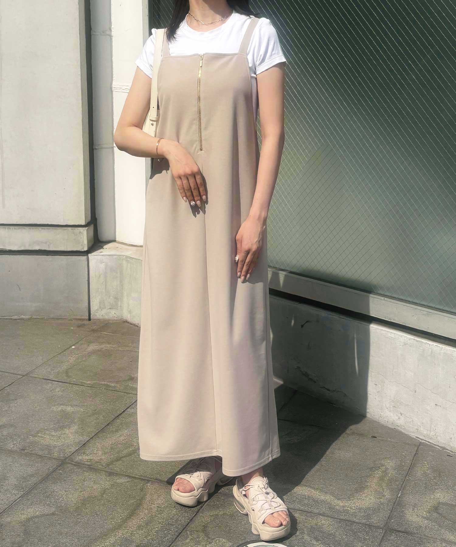 ハーフジップキャミワンピース | ファッション通販サイト NUGU