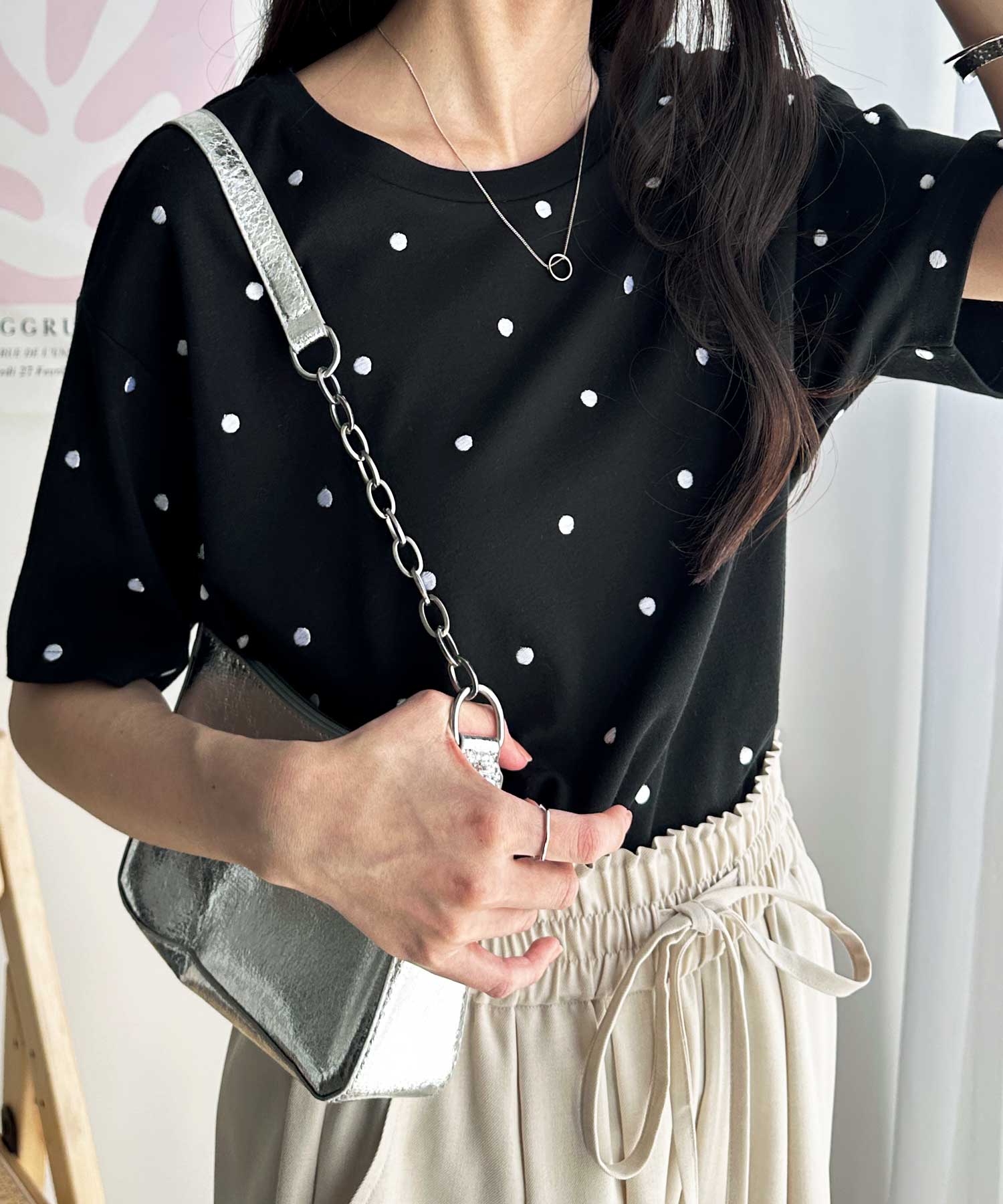 【新品未使用】オムガールズ　パデッドシャツジャケット　中綿入り　ロゴ刺繍（171 ロゴ刺繍BIGシャツ|ems excite | RETRO GIRL ONLINE STORE レトロ