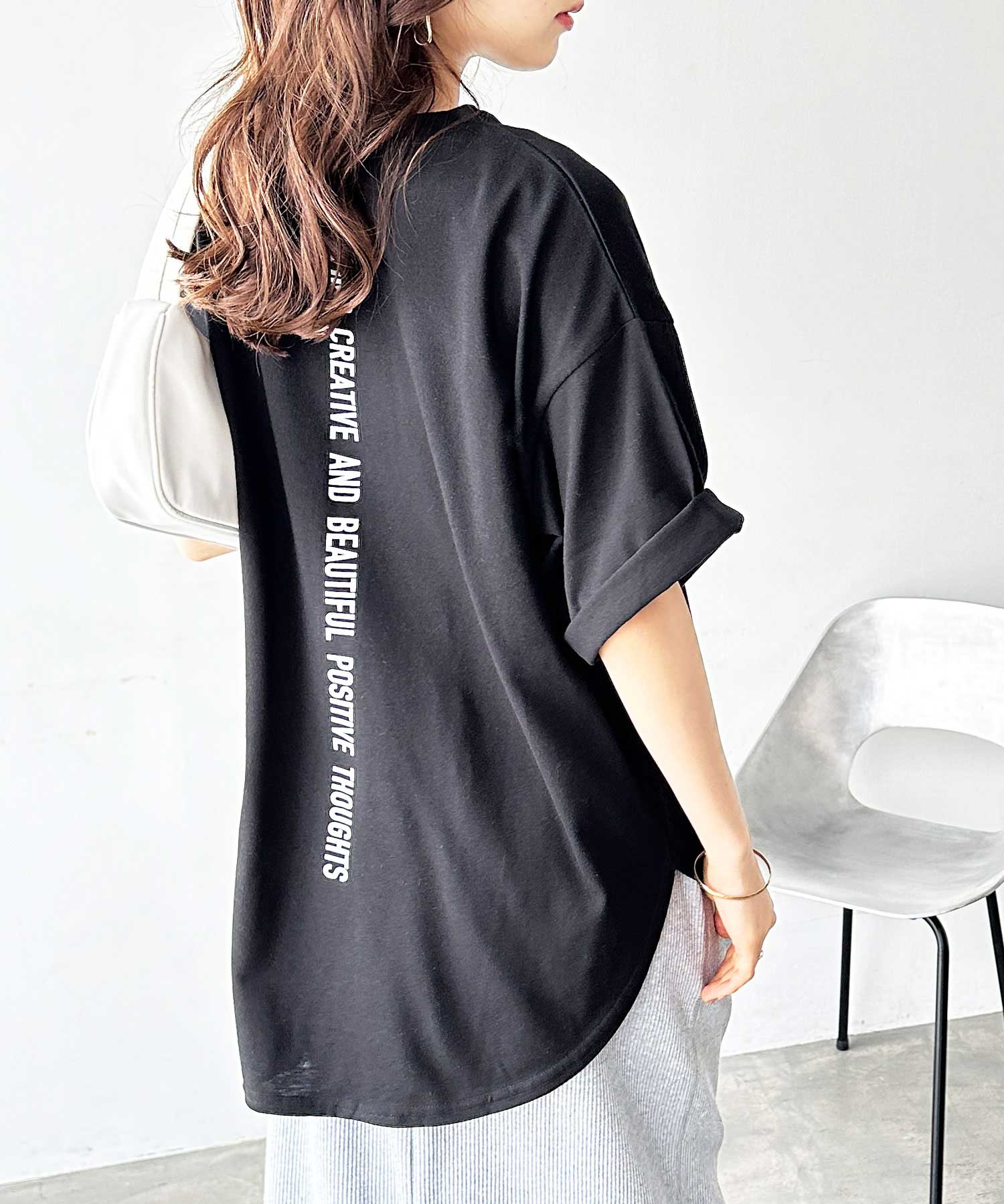 ●新品未使用●ano● ロゴ Tシャツ●Lサイズ（水色×シルバー） ＋アクスタ シルバープリントロゴT-SH（カットソー/Tシャツ）｜LADYMADE