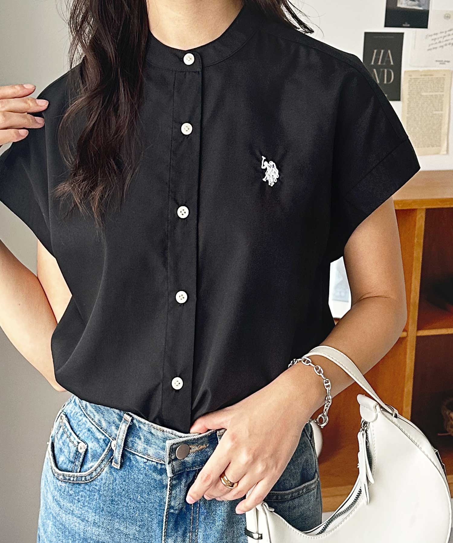 GeeRA別注【U.S. POLO ASSN.】夏 におすすめ！フレンチスリーブ