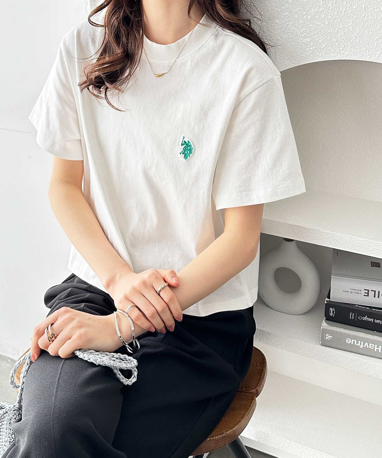 GeeRA別注【新色追加☆】U.S. POLO ASSN.ショート丈Tシャツ