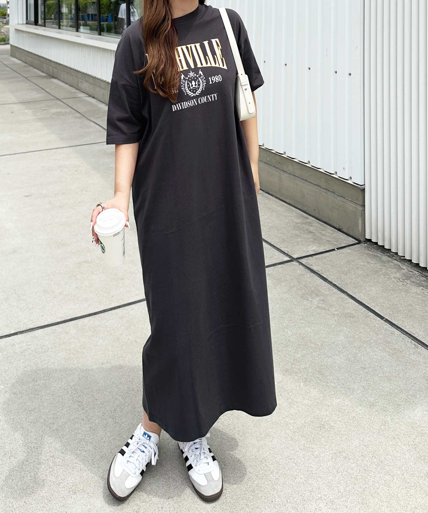 アソートロゴプリントTシャツワンピース | ファッション通販サイト NUGU