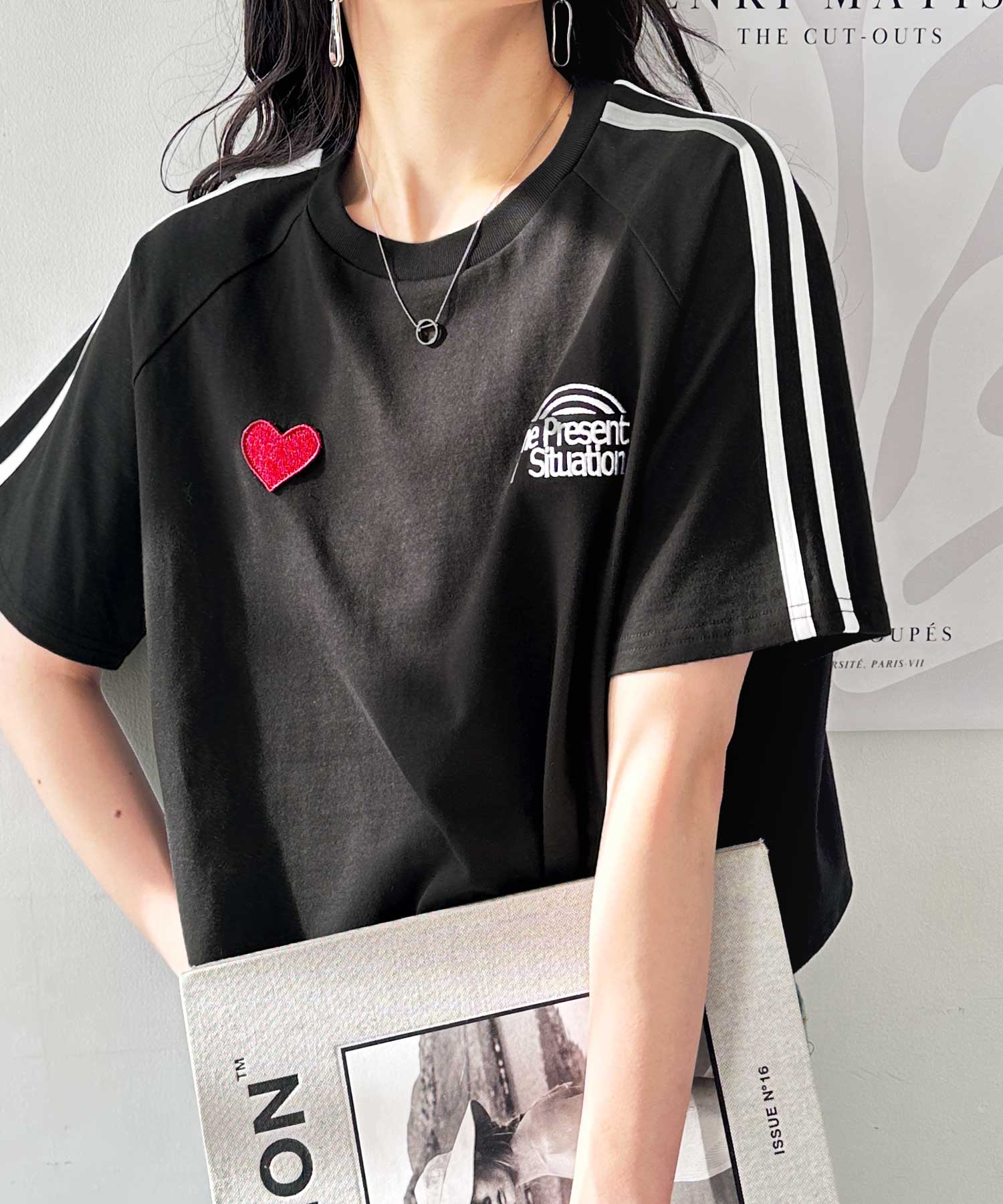 tシャツ HEARTFUL FRIENDS PATCH WORK トップス レディース メンズ 25.03.