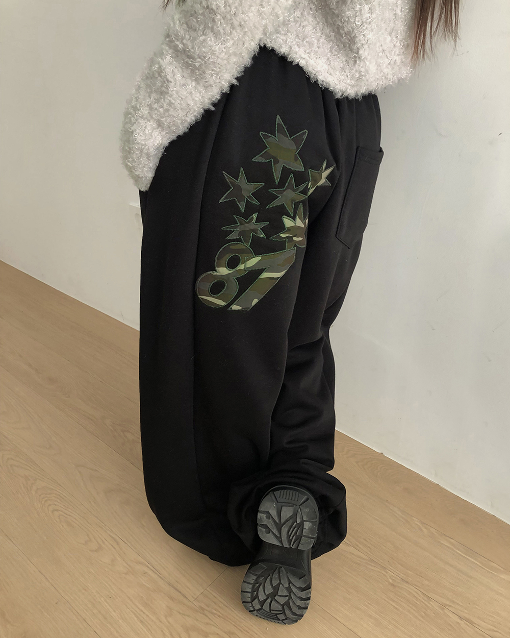 裏起毛ドローストリングトレーニングパンツ