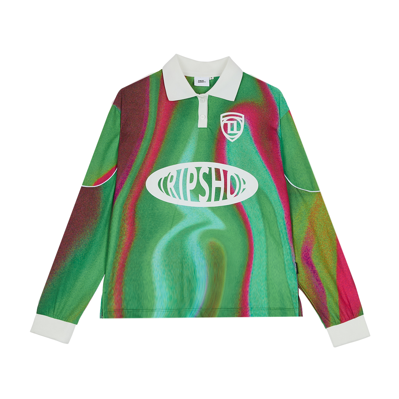 ウォータープリントサッカー長袖Ｔシャツ