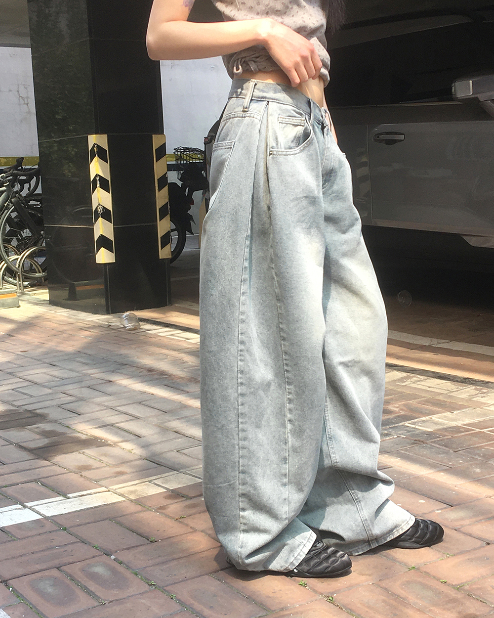 かわページ 冷感タックワイドパンツ | ファッション通販サイト NUGU