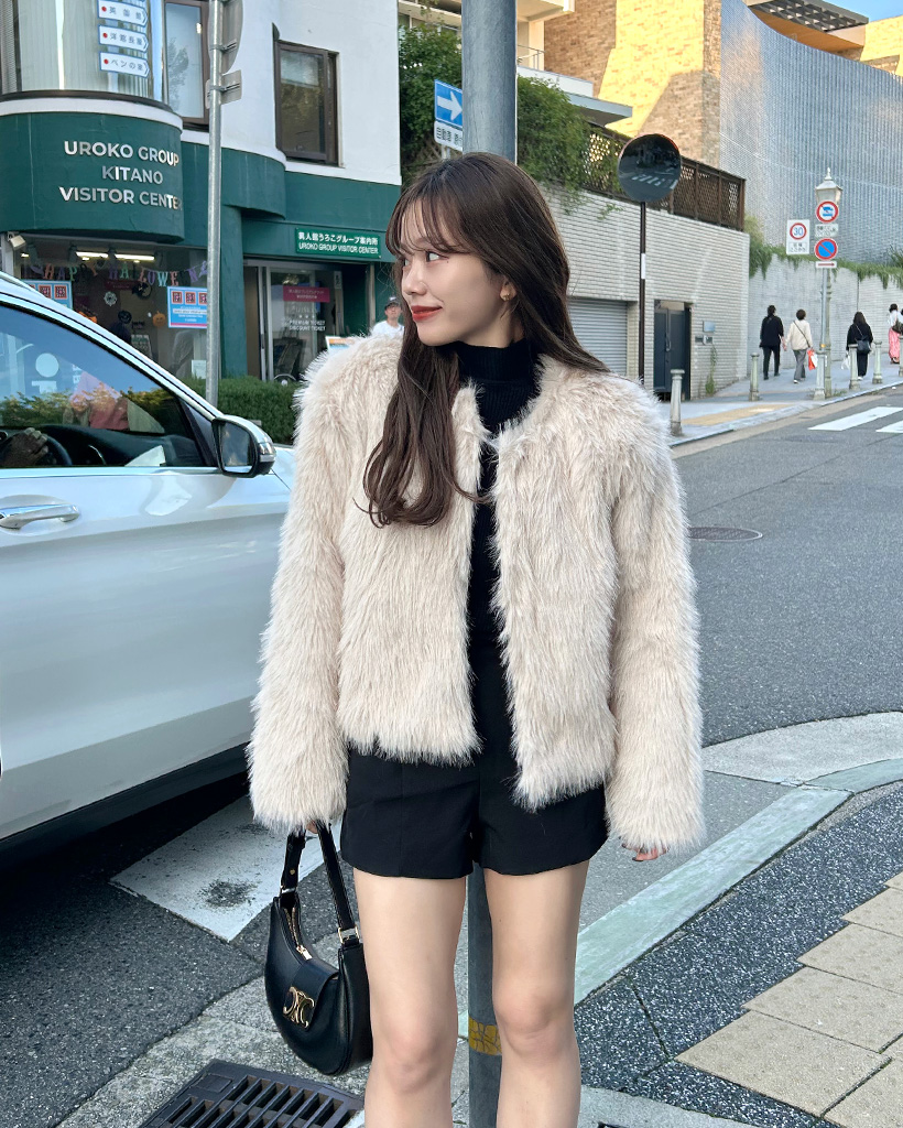 ノーカラーファージャケット | ファッション通販サイト NUGU