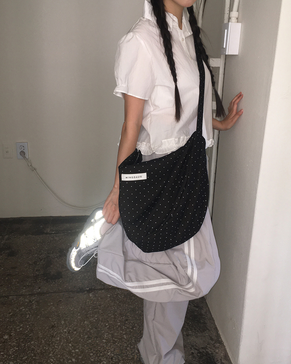 なとり 摩擦 ショルダーバッグntrm Kilted Shoulder Bag ドットショルダーバッグ | ファッション通販サイト NUGU