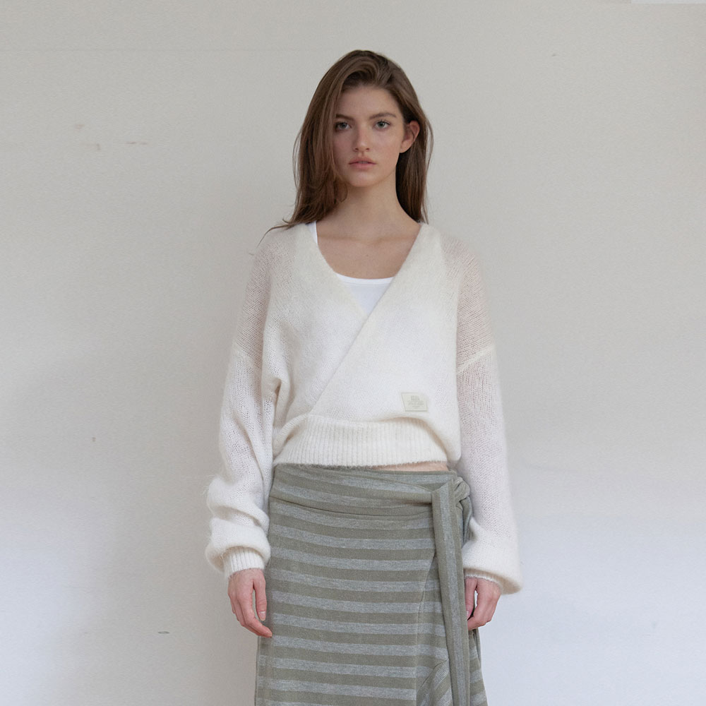 ANGORA WOOL LAP KNIT (IVORY)
