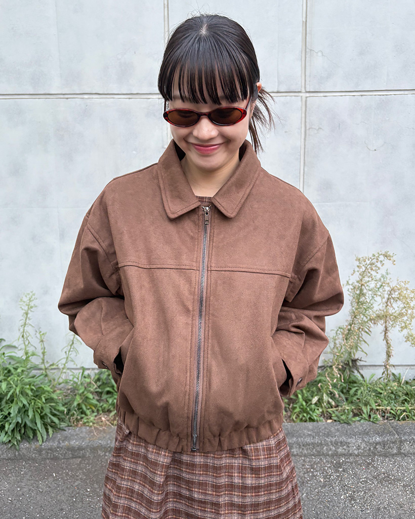 スエードブルゾンジャケット | ファッション通販サイト NUGU