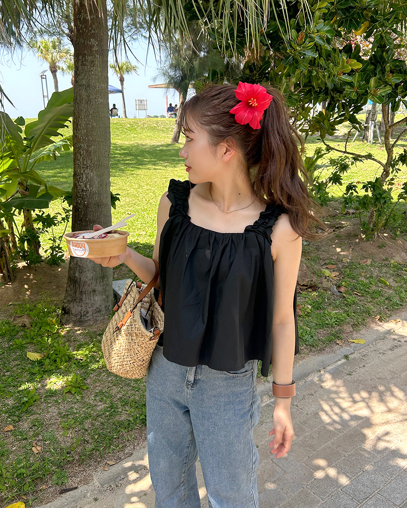 シヌーン★Lace Frill Sleeveless★レース フリル スリーブレス Dress sinoon(シヌーン) レディース - 海外通販のBUYMA