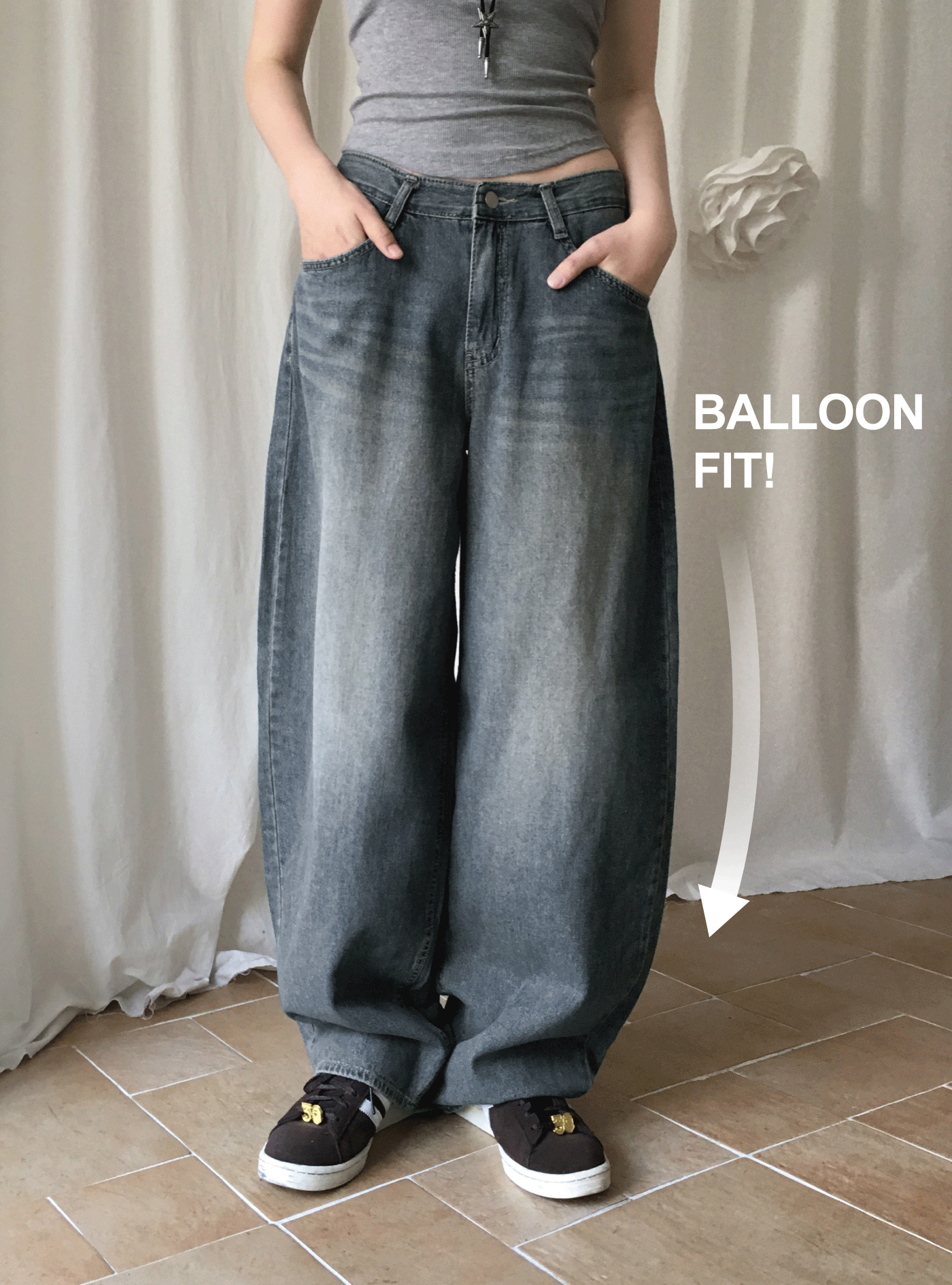 ムーミン様　DIESEL 1999 デニム　ワイドパンツ　ストレート サマーワイドデニムパンツ | ファッション通販サイト NUGU