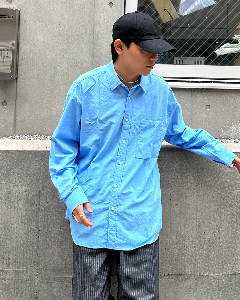 ナイロンルーズフィットシャツ | ファッション通販サイト NUGU