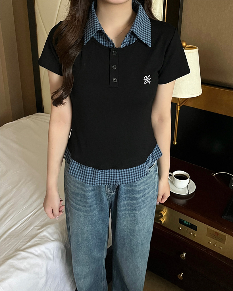 チェックシャツレイヤードPK Tシャツ | ファッション通販サイト NUGU