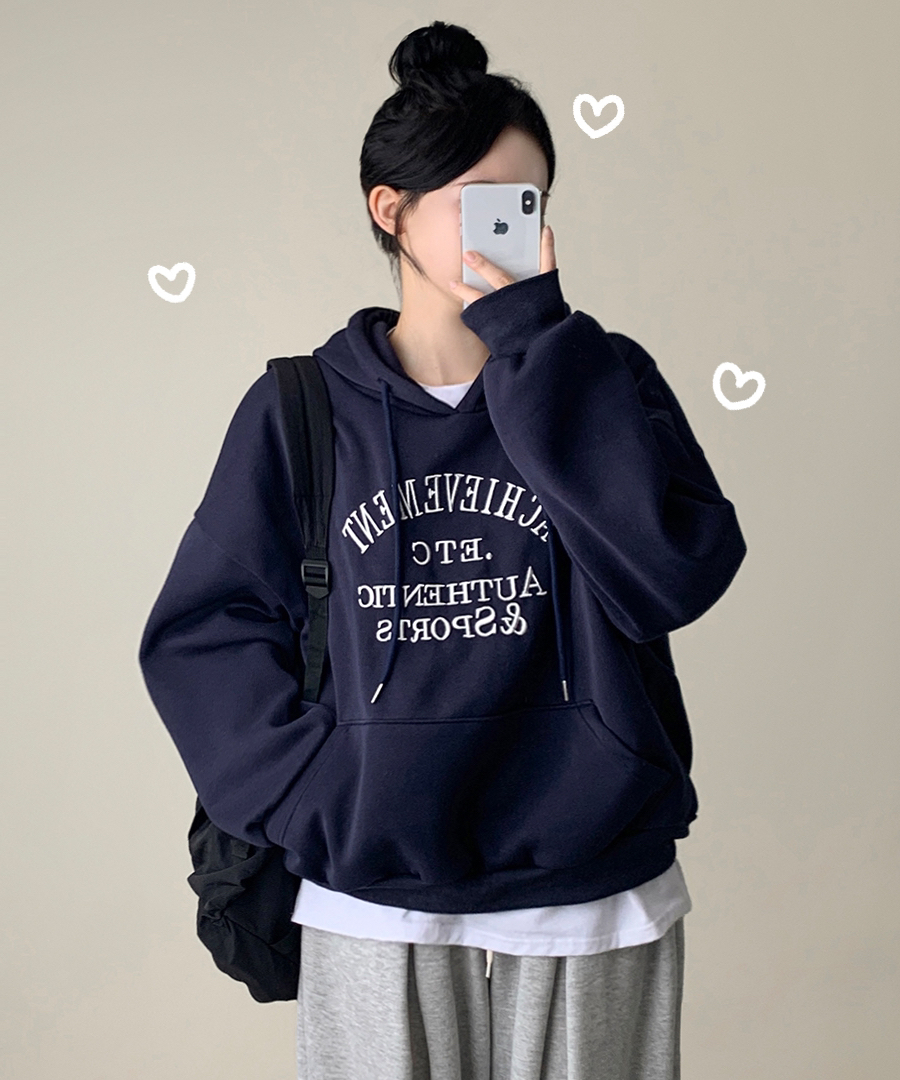 レタリングオーバーサイズフードパーカー | ファッション通販サイト NUGU