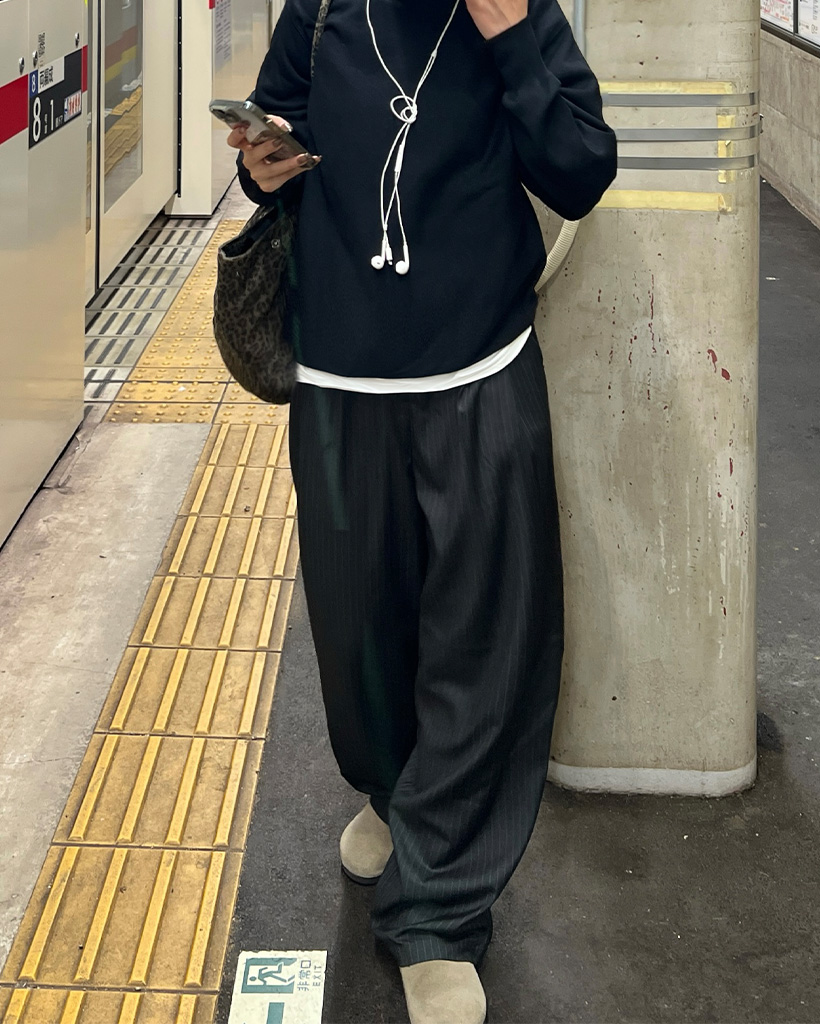 コーリンストライプスラックス | ファッション通販サイト NUGU