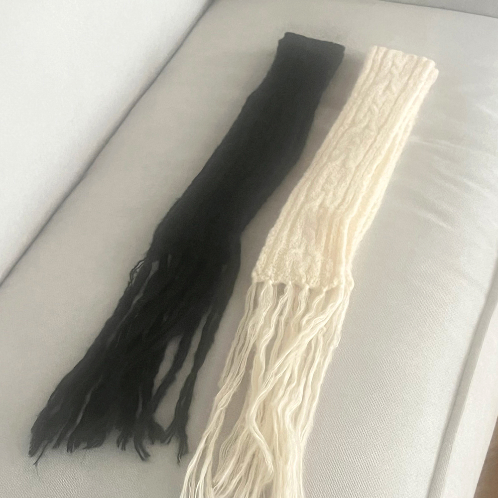 ツイストタッセルニットマフラー | ファッション通販サイト NUGU