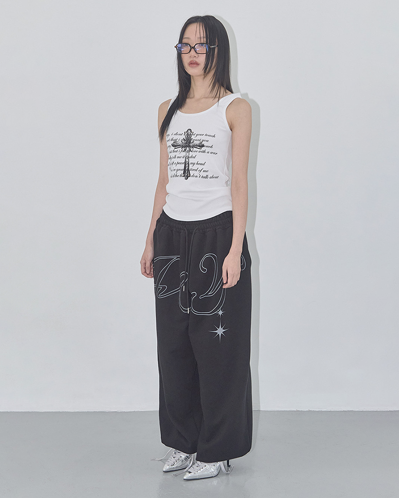 ANGEL VINTAGE SWEATPANTS (BLACK) F25QD819 | ファッション通販