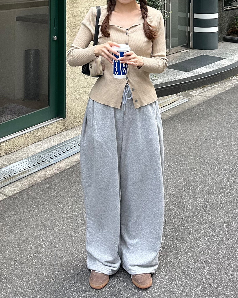 サイドインタックワイドスウェットパンツ | ファッション通販サイト NUGU