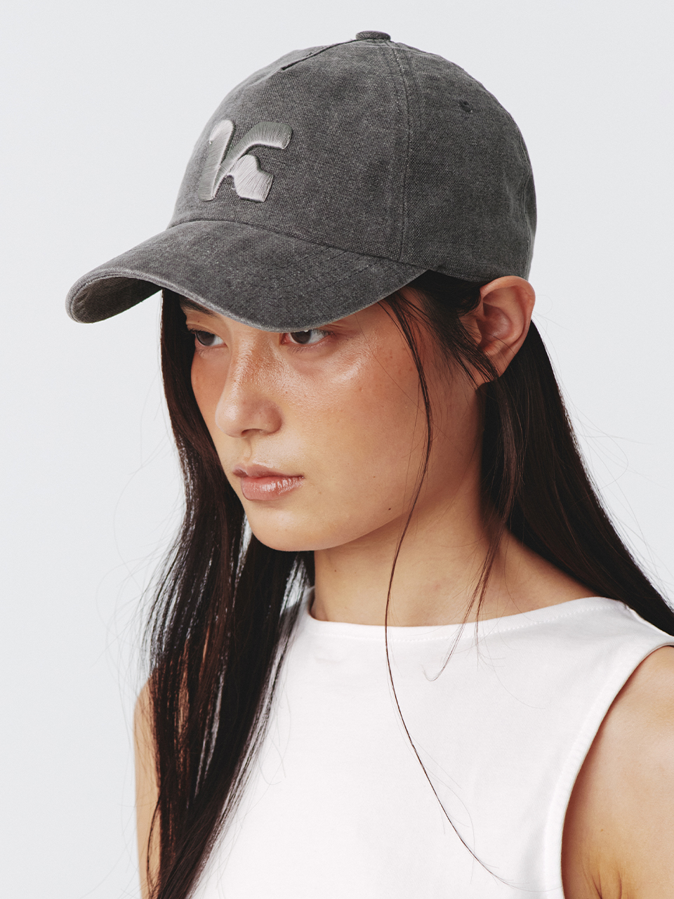 K Symbol Cap UNISEX Charcoal | ファッション通販サイト NUGU