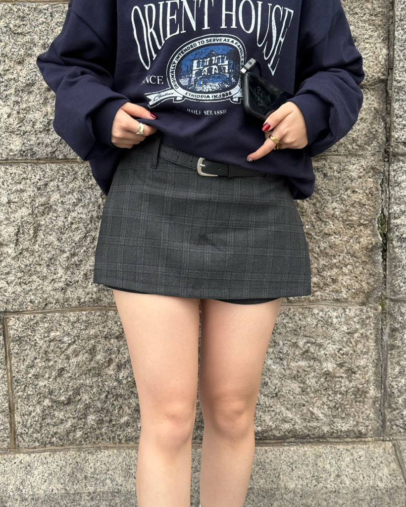 チェックパターンミニスカート | ファッション通販サイト NUGU