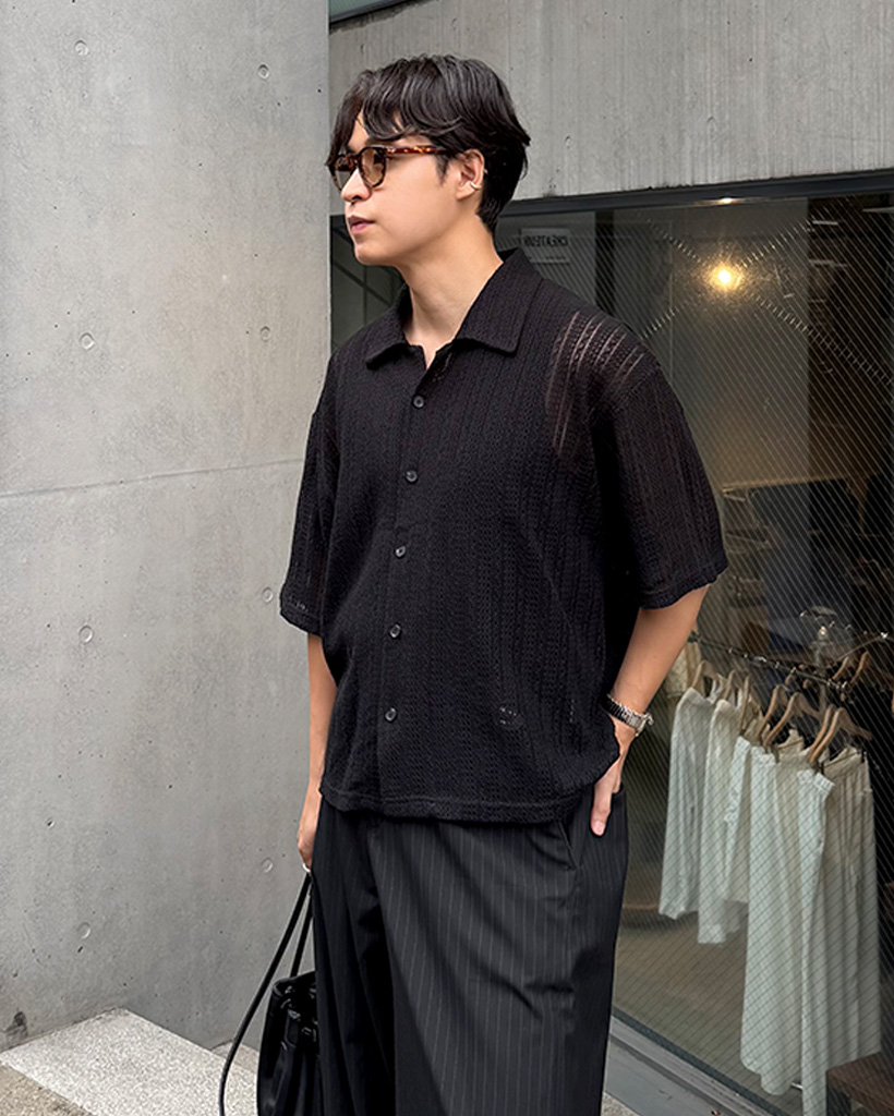 ジップデザイン ブラック シャツ 半袖 春 夏 トップス cr8685 楽天市場】シャツ トップス ブラウス 春 夏 レディース 半袖 五