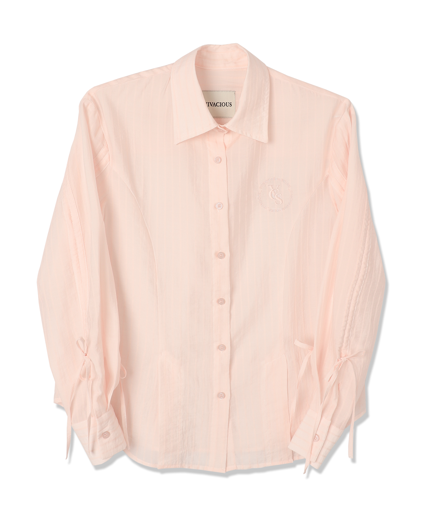 Citrus Shirring Point Shirt PINK | ファッション通販サイト NUGU
