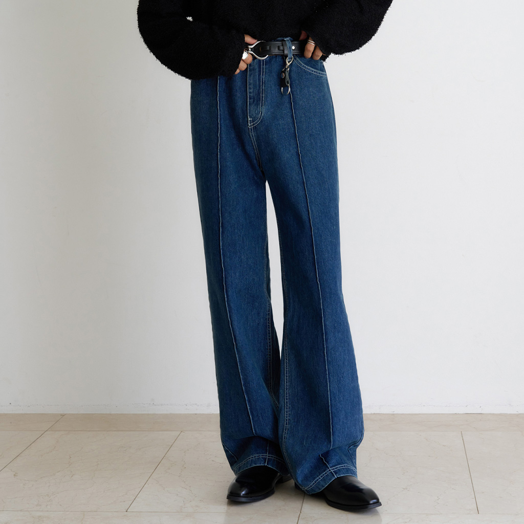 未使用品　BLUE TOWN オーセンティックストレートデニム　濃紺 M 4_jR4yboj.jpg