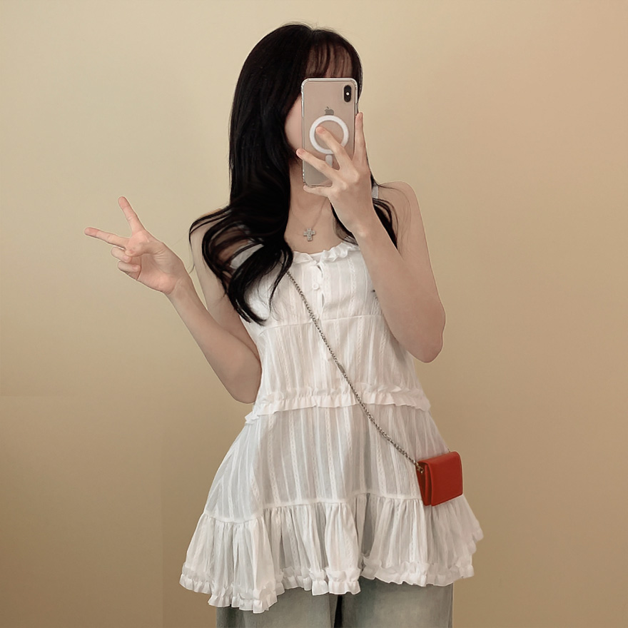 Nodress キャミワンピ レア DOUX ARCHIVES ワンピース ナイロンギャザーフレアキャミ