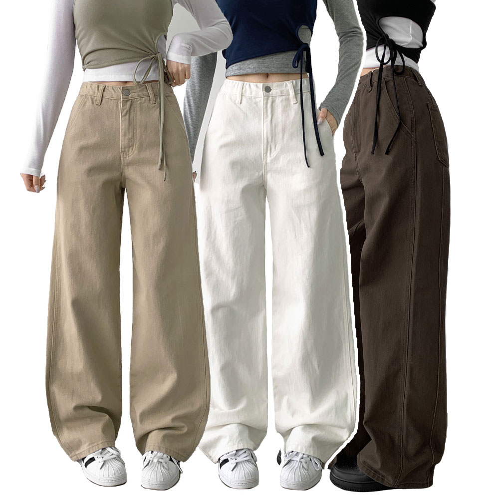 スリットワイドピーチチノパンツ | ファッション通販サイト NUGU