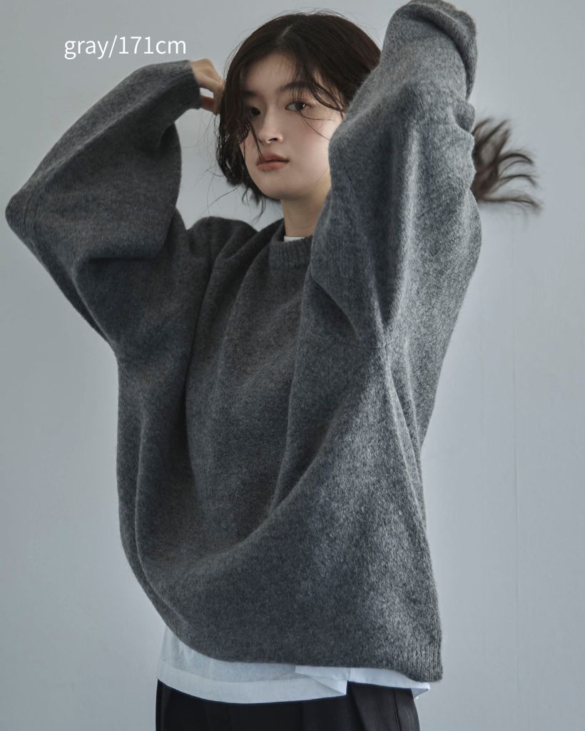 【ハンドウォッシャブル】ユースフルオーバーニット