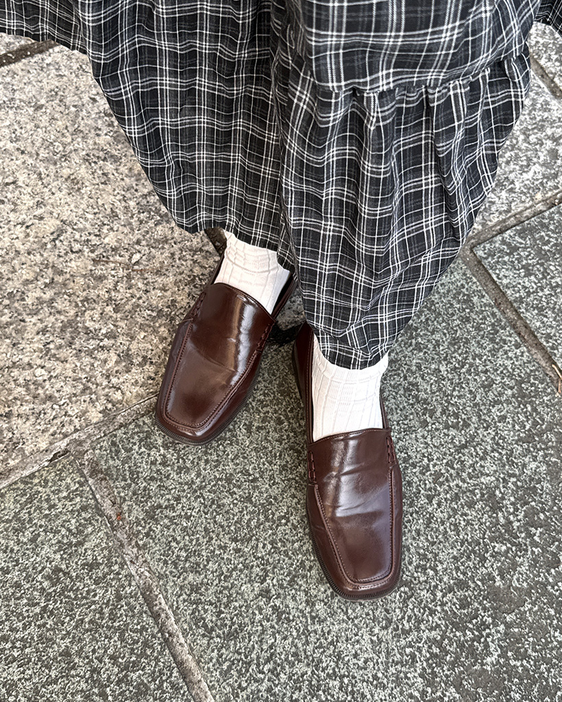 ベーシックスクエアトゥローファー | ファッション通販サイト NUGU